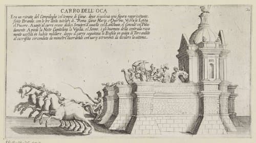 Triomfwagen van het Sienese district Occa by Bernardino Capitelli