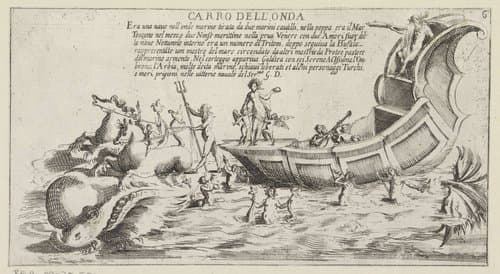 Triomfwagens voor een festival in Siena in 1632