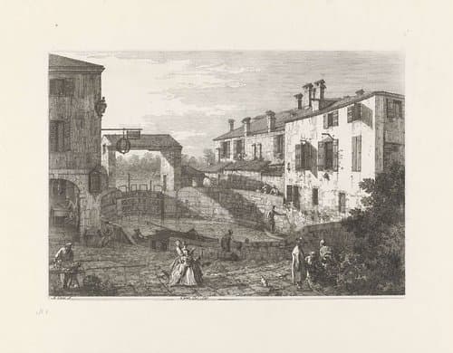 Le porte del Dolo by Canaletto