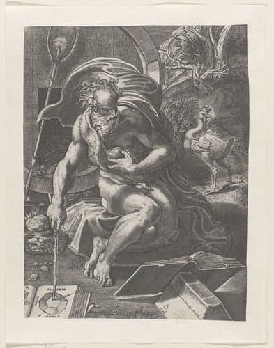 Diogenes by Giovanni Jacopo Caraglio