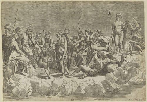 Verzameling der Goden op de Olympus