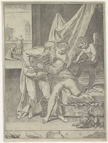 ogni cosa vince l'oro by Agostino Carracci