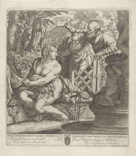 Susanna en de ouderlingen by Annibale Carracci