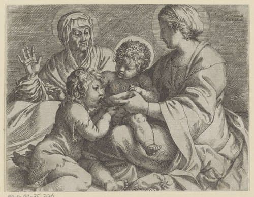 Maria met het Christuskind by Annibale Carracci