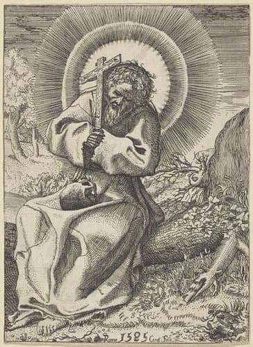 De heilige Franciscus van Assisi by anonymous