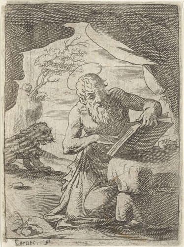 De heilige Hieronymus by Annibale Carracci