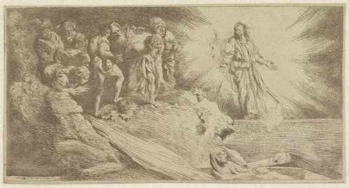 Opwekking van Lazarus by Salvatore Castiglione