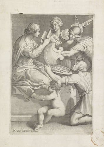 Allegorische voorstelling by Fabio della Cornia