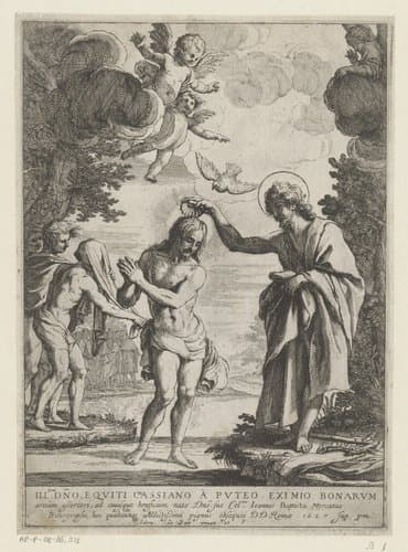 Doop van Christus by Giovanni Battista Mercati