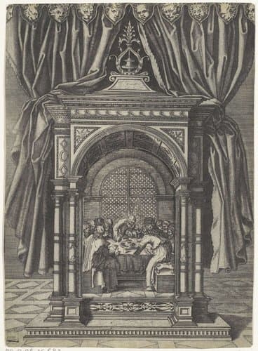 Laatste Avondmaal by Agostino Veneziano