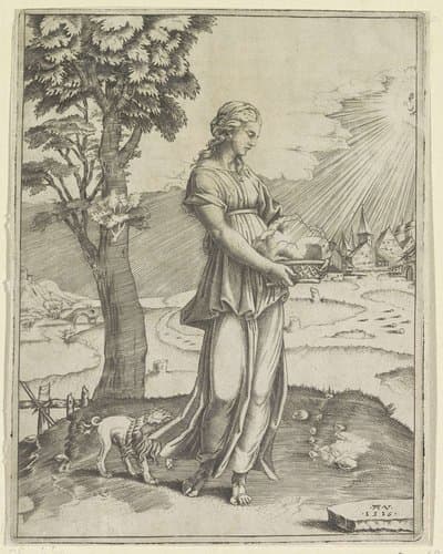 Sibille van Cumae by Agostino Veneziano