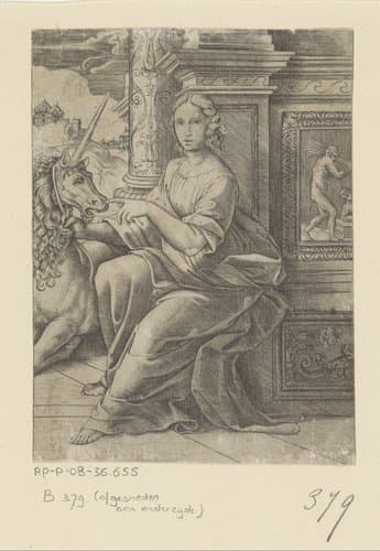 Kuisheid by Agostino Veneziano