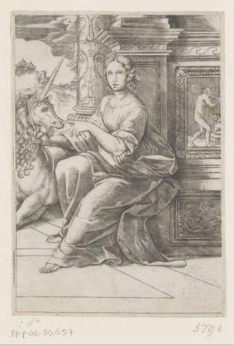 Kuisheid by Agostino Veneziano