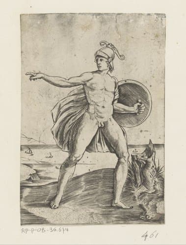 Strijder by Agostino Veneziano