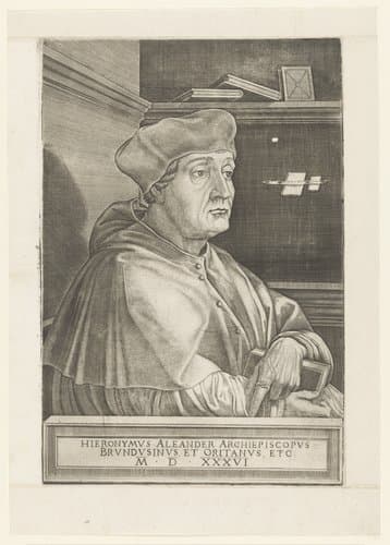 Portret van Girolamo Aleandro, aartsbisschop van Brindisi
