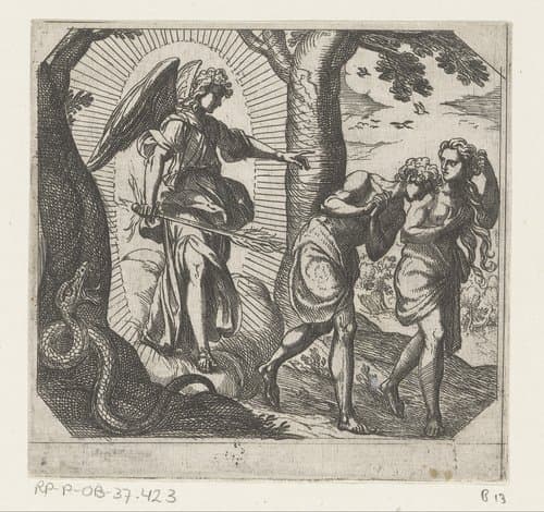 Expulsion from Paradise by Antonio Tempesta