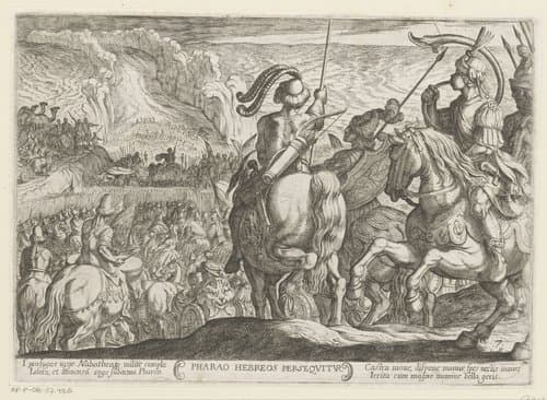 Pharao Hebreos persequitur by Antonio Tempesta