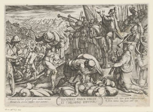 Iosaphat prece vincit et thesauris potitur by Antonio Tempesta