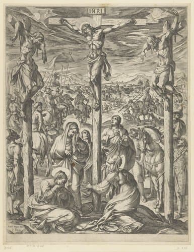 Kruisiging by Antonio Tempesta