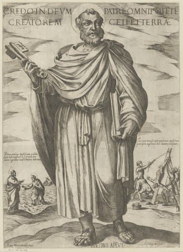 De heilige Petrus by Antonio Tempesta