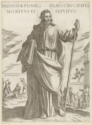 De heilige Jakobus de Mindere by Antonio Tempesta