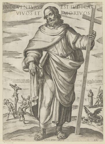 De heilige Filippus by Antonio Tempesta