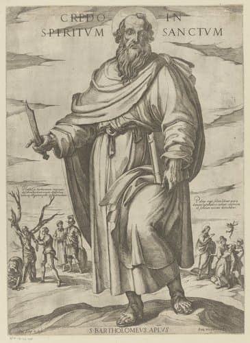 De heilige Bartolomeüs by Antonio Tempesta