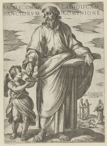 Sacta ecclesia catholicam sanctorum comunione by Antonio Tempesta
