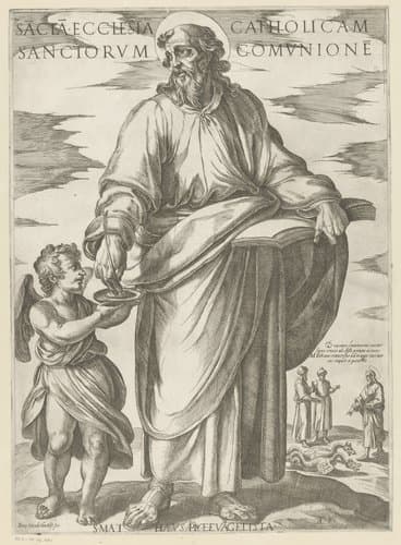 Sacta ecclesia catholicam sanctorum comunione by Antonio Tempesta