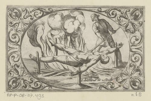 Imagini di moltes vergini Rom nel martirio by Antonio Tempesta