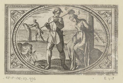Imagini di moltes vergini Rom nel martirio by Antonio Tempesta