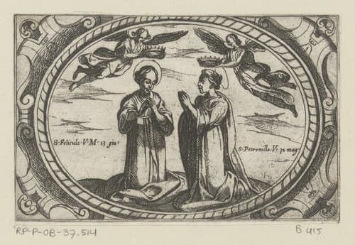 H. Felicula en H. Petronilla by Antonio Tempesta