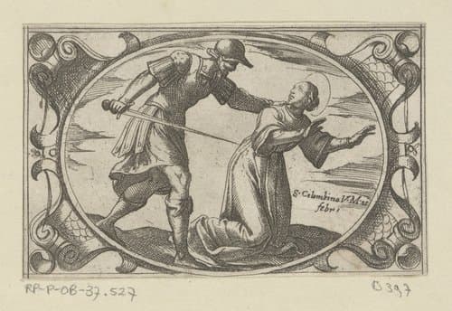 H. Columbina, de dochter van H. Austerius by Antonio Tempesta