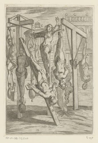 Kruisigingen en ophangingen by Antonio Tempesta