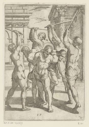 Martelingen ondergaan door christelijke martelaars by Antonio Tempesta