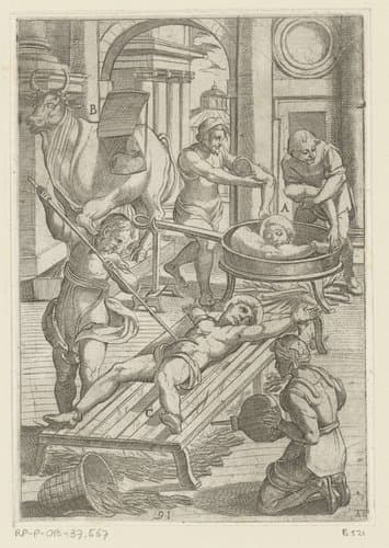 Martelingen ondergaan door christelijke martelaars by Antonio Tempesta