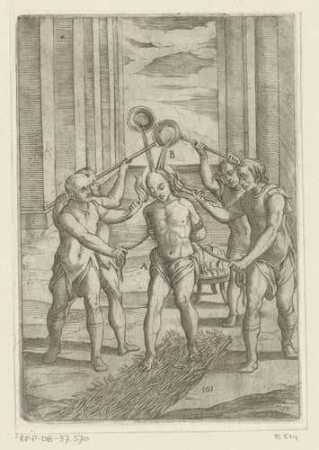 Martelingen ondergaan door christelijke martelaars by Antonio Tempesta