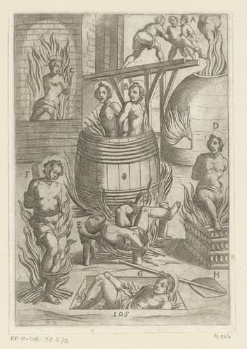 Martelingen ondergaan door christelijke martelaars by Antonio Tempesta