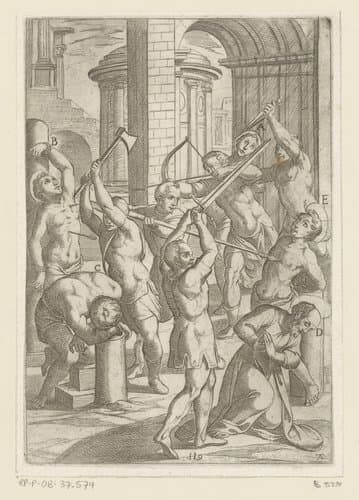 Martelingen ondergaan door christelijke martelaars by Antonio Tempesta