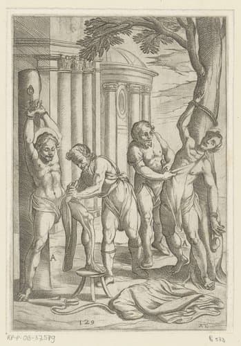 Martelingen ondergaan door christelijke martelaars by Antonio Tempesta