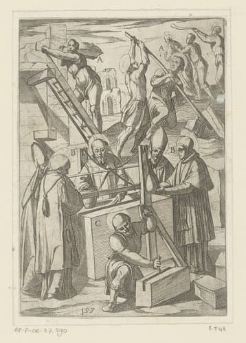 Martelingen ondergaan door christelijke martelaars by Antonio Tempesta