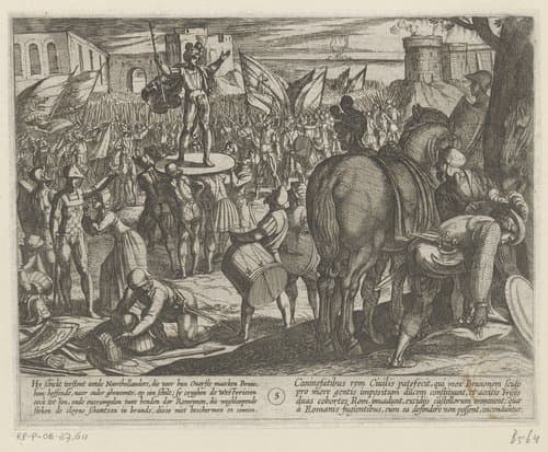 Bruno benoemd tot leider van de Cananefaten by Antonio Tempesta