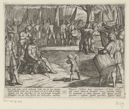 Het verbranden van het oude fort by Antonio Tempesta