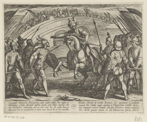 De Bataafse oorlogen tegen de Romeinen by Antonio Tempesta
