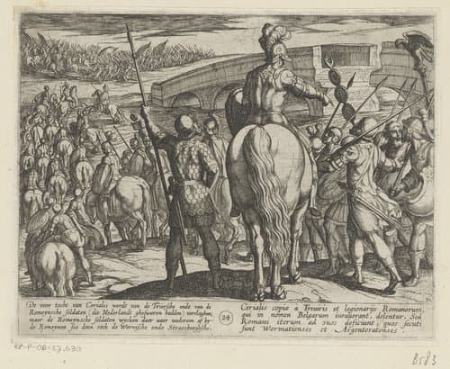 De voorhoede van de nieuwe Romeinse troepen keert terug by Antonio Tempesta