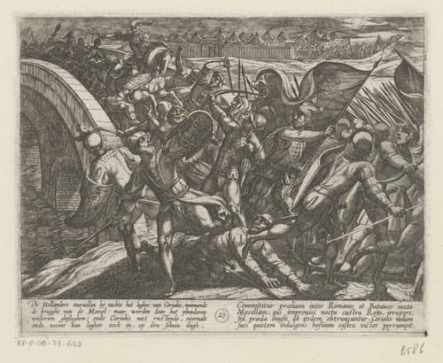 De Bataafse oorlogen tegen de Romeinen by Antonio Tempesta