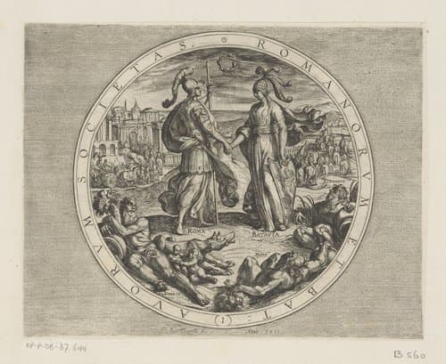 De Bataafse oorlogen tegen de Romeinen by Antonio Tempesta