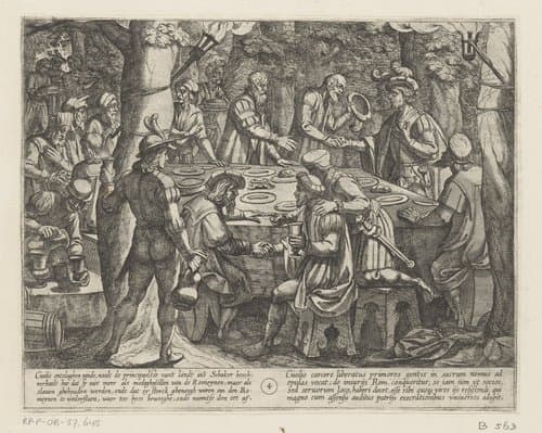 Samenzwering van Julius Civilis, 69-70 by Antonio Tempesta
