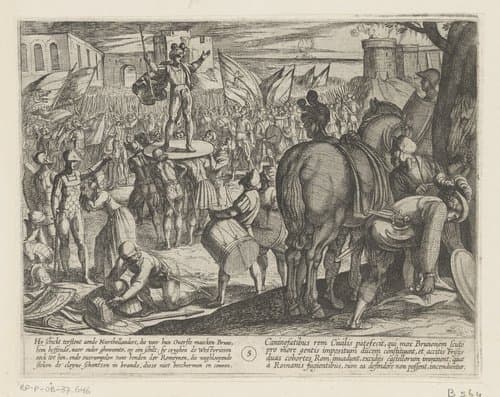 Bruno benoemd tot leider van de Cananefaten by Antonio Tempesta