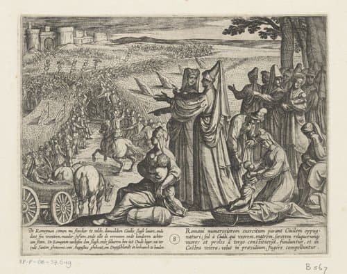 De Bataafse oorlogen tegen de Romeinen by Antonio Tempesta